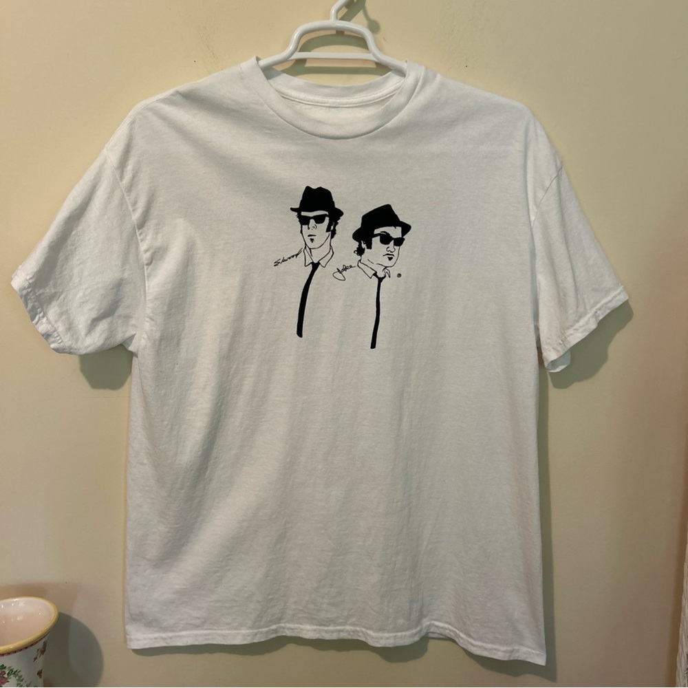 Blues Brothers T-shirt Men’s Large White Short Sleeves Retro TV SNL Music Band
